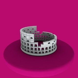 printable coliseum ring coliseumring ancientrome colisey coliseyring jewelry rings 3d print model - Mito3D