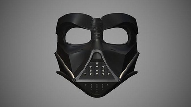 stampabile darth vader maschera stl forprint Stampa immaginare 3d printmodel casco armatura difesa strikeball paintball giocattolo gioco taglia futuro futuristico testa airsoft passatempo Fai 3d print model - Mito3D