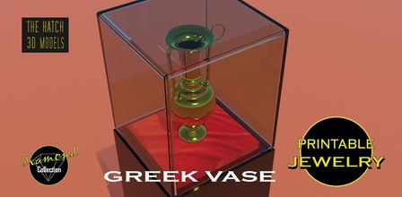 printable greek vase pendant corinthian ornament houseware jewelry pendants 3d print model - Mito3D