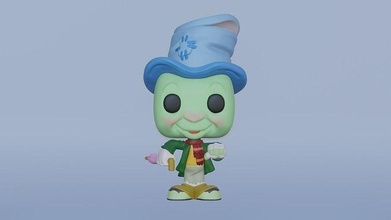 printable jiminy cricket funko toy character disney movie toys figure sculpture games 3d print model - Mito3D