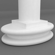 imprimible oval pedestal base 3d modelo plataforma producto ar vr Kritrim kritrimbóveda 3dmodel 3dpedestal 3dprintingmodel casa decoración 3d print model - Mito3D
