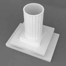 imprimível retangular pedestal base 3d modelo plataforma produtos ar vr kritrim kritrimvault 3dmodel 3dpedestal impressão 3dprintingmodel casa decoração 3d print model - Mito3D