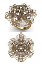 stampabile anello jewelleryt disco di platino la collana engagem abbigliamento bracelate argento gemma brillante gioielli oro diamante fidanzamento matrimonio diamanti anelli 3d print model - Mito3D
