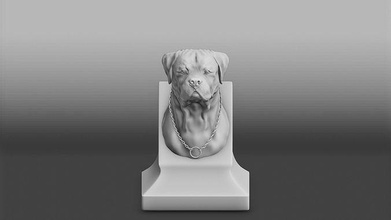 druckbar Rottweiler Tier Hund Natur Kreatur Wald Wirbeltier Freund schnell Statue Totem Säugetier Kunst Skulpturen 3d print model - Mito3D