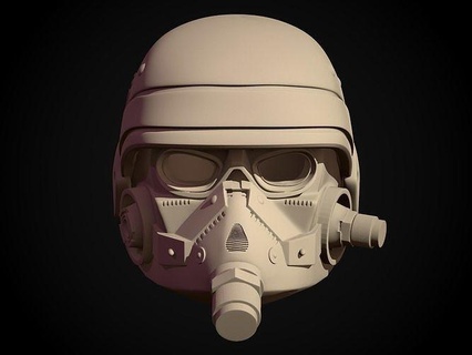 yazdırılabilir bilimkurgu cehennem kask bilim fi gaz maske gelecek Öz Yazdır dümen airsoft vuruş topu fütüristik Bilim Uzay savaş oyunları oyun hobi kendin yap robotik 3d print model - Mito3D