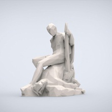 imprimível teseu minotauro pobre estilo miniaturas desafio miniatura escultura clássico tradicional estátua antigo estatuetas arte esculturas 3d print model - Mito3D