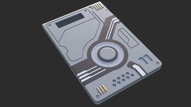 imprimível cartão caso bainha Alice dispositivo sci fi futurista eletrônico futuro Series coreano filme caixa botão gadget ficção aelliseu 3d print model - Mito3D