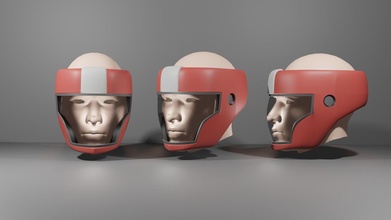 pro bending casque avatar korra illustration homme art travail équipe loisir diy légende sondage masque protection 3d print model - Mito3D