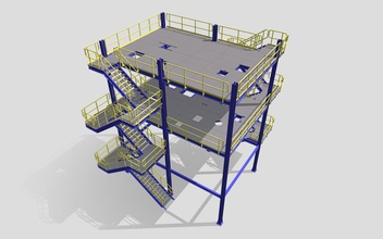 processo plantar uae aço estrutura refinaria químico fábrica industrial planta proceso estrutural construção escada indústria equipamento arquitetura ciência engenharia encanamento óleo 3d print model - Mito3D