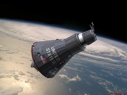 project mercury space capsule nasa spacecraft race rocket apollo atlas redstone art scans replicas 3d print model - Mito3D