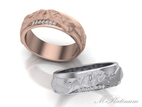 promesa anel 057 jóias carreraycarrera de casamento banda ouro diamantes o engajamento comprar 3d anéis 3d print model - Mito3D
