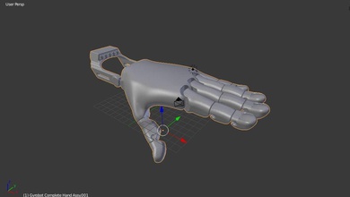 prosthesis brush 3d printing science human 3 d model printer engineering 3d print model - Mito3D