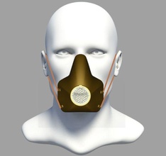 máscara protetora respirador 3d a impressora filtro ibe de emergência modelo rosto airmask proteção Impressora ciência biologia covid 19 recursos 3d print model - Mito3D