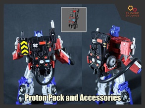 Proton Pack Zubehör Transformer Protonenpack Prime Erweiterung Spiele Spielzeuge 3d print model - Mito3D