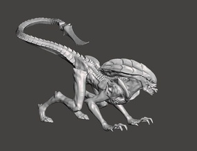 prowler xenomorph -aliens fireteam elite stl 3d printing aliens xeno games toys 3d print model - Mito3D