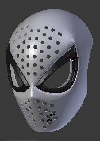 ps4 hombre araña 3d imprimible cara concha cosplay máscara arte escaneos réplicas 3D print model - Mito3D