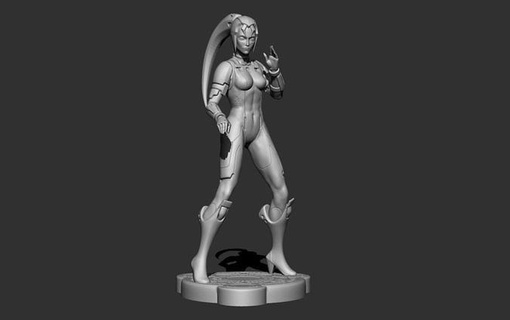 pso hucaseal character model statue figurine sculpture gaming art sculptures 3d print model - Mito3D