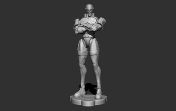 pso hucast character model art statue figurine sculpture gaming sculptures 3d print model - Mito3D