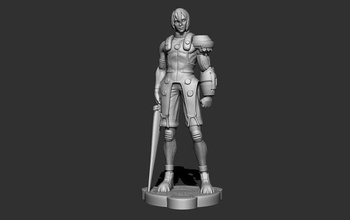 pso Istakoz karakter model Sanat heykel heykelcik oyun heykeller 3d print model - Mito3D