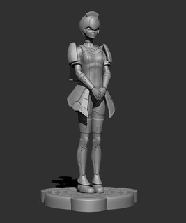 pso racaseal character model art statue figurine sculpture gaming sculptures 3d print model - Mito3D