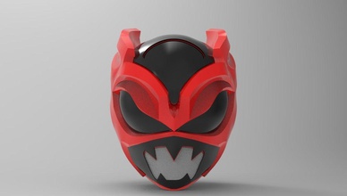 psycho ranger helm 3d drucken leistung schwarz blau weiß rot rosa gelb mmpr cosplay hobby diy 3d print model - Mito3D