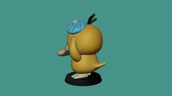 psyduck pokémon spiele spielzeuge anime spiel pokeball manga kunst miniaturen figuren eevee beliebt zuhause haus video charakter drucken pokedex skulpturen 3d print model - Mito3D