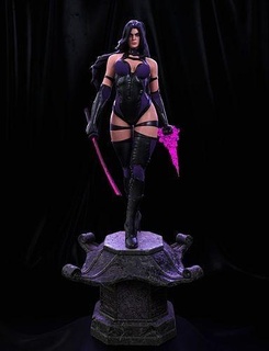 psylocke statua xmen meraviglia donna femmina figura x uomini scultura carattere i fumetti miniature ragazza giocattoli arte mutante corpo collezione supereroe sculture 3d print model - Mito3D