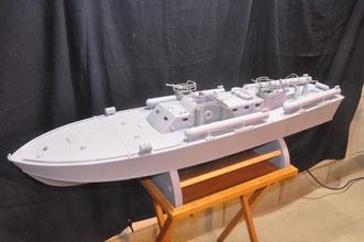 1 20 pt 109 rc modell boot wwii torpedo hobby jfk diy marine motor 3dprint militär fahrzeug schiff bensworx 3d print model - Mito3D