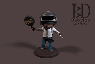 pubg figure toy body game model games toys 3d print model - Mito3D