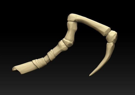 pudge hook dota butcher mider weapons bone games toys game accessories 3d print model - Mito3D
