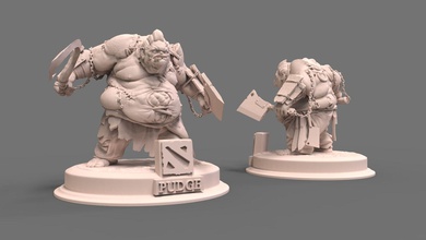 gordito partes dota impresión héroe carne personaje juego arte escultura esculturas 3d print model - Mito3D