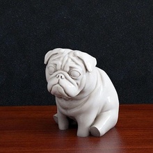 pug dog 1 animal moneybox money box jewelry ring pendant head art sculptures 3d print model - Mito3D