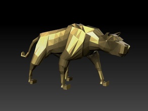puma poli Sanat heykel iç hayvan tasarım modern doğa panthera heykeller 3d print model - Mito3D