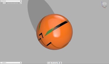 pumkin bomb goblin greengoblin spiderman pumpkin art symbol sphere games toys 3d print model - Mito3D