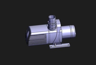 pump 300w machine industrial oil pipe water motor engine science engineering 3d print model - Mito3D