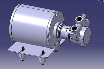 pompa caffè industriale macchina acqua olio scienza ingegneria 3d print model - Mito3D