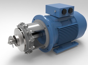 pump monoblock science centrifugal dynamic enginereeng tech technic 3d solidworks water engine equipment steel power industry machinery technology gear machine engineering 3d print model - Mito3D