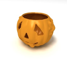 pumpkin candy holder games-toys halloween pumpkins occasion pumpkinhead scary games toys 3d print model - Mito3D