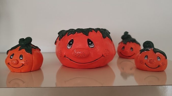 pumpkin family 9 pcs set halloween horror decor decoration fun funy house 3d print model - Mito3D