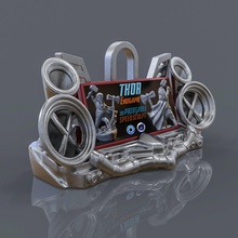 punk phone stand - display holder speaker iphone xiaomi huawei audio device houseware technology android honor sound house accessories 3d print model - Mito3D
