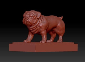 chiot chien rauque boxeur nature animal compagnie mammifère pitbull Bull terrier brute miniatures figurines Jeux jouets 3d print model - Mito3D