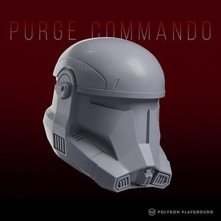 purga comando casco estrella guerras república soldado clon imperio imperial pasatiempo bricolaje diy 3d print model - Mito3D
