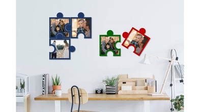 rompecabezas de marcos fotos casa puzzle la foto marco art artística pared decoración 2d 3d vida gadget imagen imágenes recuerdos familia forma sala 3d print model - Mito3D
