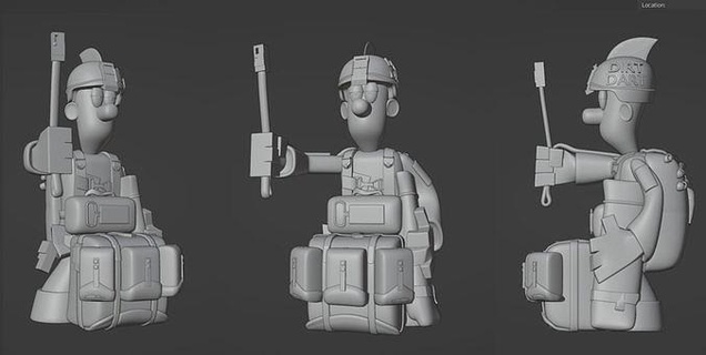pvt murphy toy - cherry jumper airborne paratrooper soldier army games toys 3d print model - Mito3D