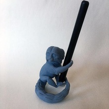 pigme marmoset dolma kalem Kulp destek pre supported 3d baskı hayvan Şirin maymun yaratık primat memeli doğa heykel Sanat heykelcik minyatür bebek heykeller 3d print model - Mito3D