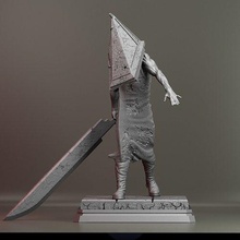 pyramid head fan art - silent hill 2 3d print model dead by daylight red collectibles toys miniatures bogeyman corpse collectible silenthills deadbydaylight games 3d print model - Mito3D