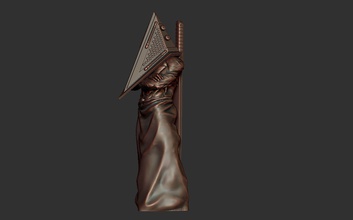 piramide teste piramidi silenzioso collina gioco modello moovie arte sculture statua deco 3d print model - Mito3D