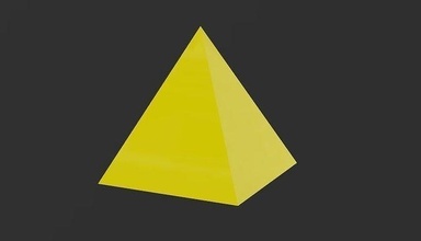 pyramid triangular art shape design simplicity triangle architectural engineering geometric shape model geometry science 3d print model - Mito3D