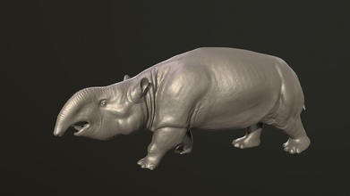 piroterio animal dinosaurio mamífero paleontología animales Arte esculturas 3d print model - Mito3D