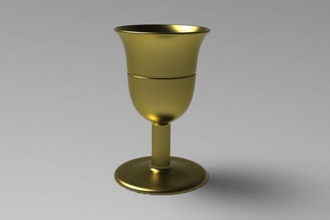 pythagorus cup magic party trick 3d science 3d print model - Mito3D